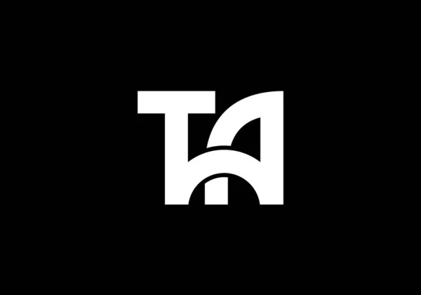 Wstępny Monogram List Szablon Wektora Projektu Logo Projekt Logo Listu — Wektor stockowy