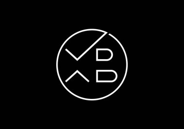 İlk Monogram Harf X B Logo Tasarım Vektör Şablonu. Şirket İş Kimliği için Grafik Alfabesi Sembolü