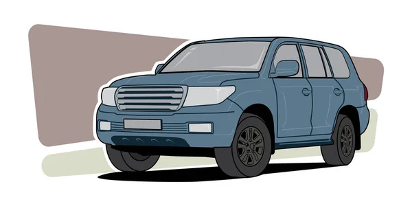 Suv Coche Vector Modelo — Vector de stock