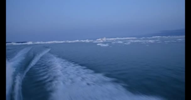 Glaciares flotantes en el Golfo de Dicso Bay en el oeste de Groenlandia — Vídeos de Stock