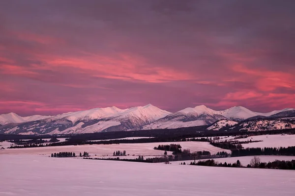 Красивый пейзаж с долинами, озерами и реками в Высоких Татрах — стоковое фото