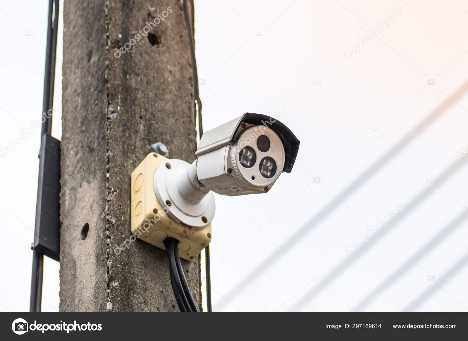 Камера видеонаблюдения на дерево. Крепление камеры на столб освещения. Стационарные камеры. Можно ли повезать камеру на электростолб. Крепление на столб для видеокамер.