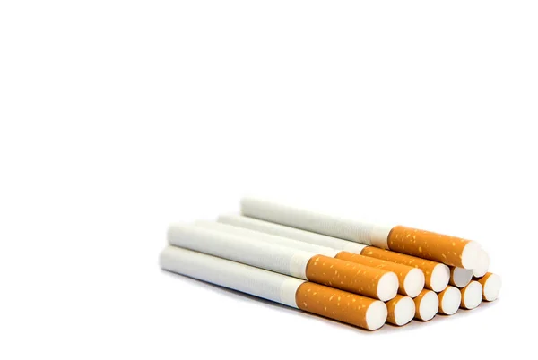 Cigarette on white isolated background — Stock Photo, Image