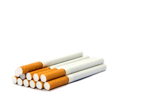 Cigarette on white isolated background — Stock Photo, Image