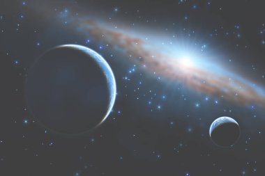 Uzay inanılmaz renk tema arka plan. Nasa tarafından döşenmiş bu görüntü unsurları