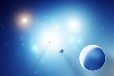 Uzay inanılmaz renk tema arka plan