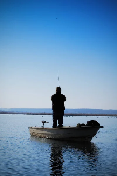 Pescador Dia Tiro Tempo — Fotografia de Stock