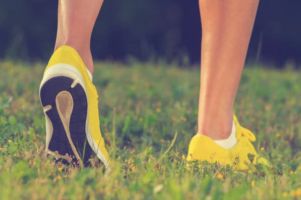 Close Shot Jogging Man Healthy Concept — Stock Photo, Image