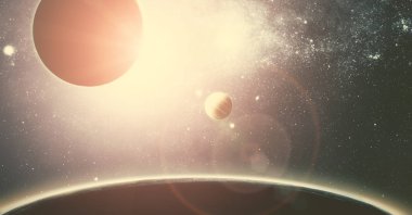 Gezegen alan renk teması  