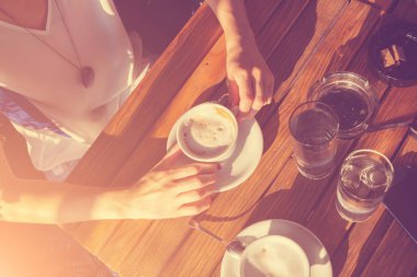 Yakın çekim içme kahve