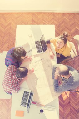 İş süreci. Çalışma ekibi yakın atış