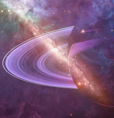 Uzay tema. İnanılmaz renk teması