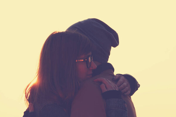 Концепция любовной истории. Милая прекрасная пара
