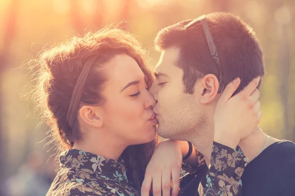 Zoete Mooie Paar Liefde Verhaal Concept — Stockfoto