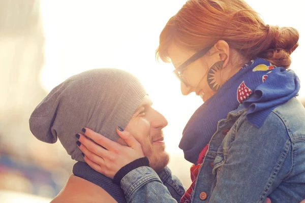 Love Story Concept Sweet Lovely Couple — Stock Photo, Image