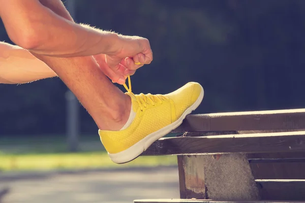 Primer Plano Trotar Hombre Concepto Saludable — Foto de Stock