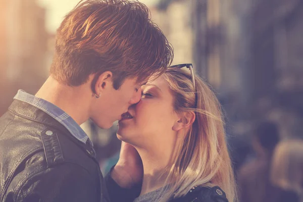 Sweet Lovely Couple Love Story Concept — Stock Photo, Image