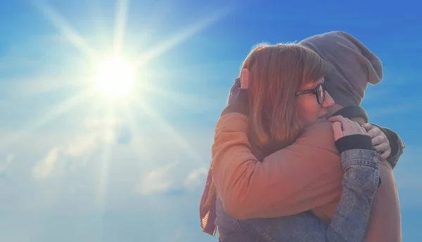 Concepto Historia Amor Dulce Pareja Encantadora —  Fotos de Stock