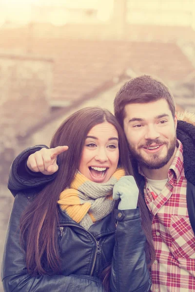 Süßes Nettes Paar Lovestory Konzept — Stockfoto