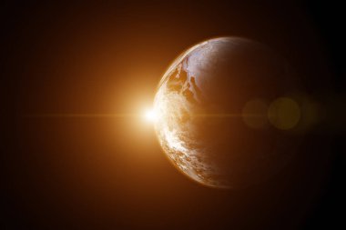 Şaşırtıcı alan renk tema arka plan. Nasa tarafından döşenmiş bu görüntü unsurları