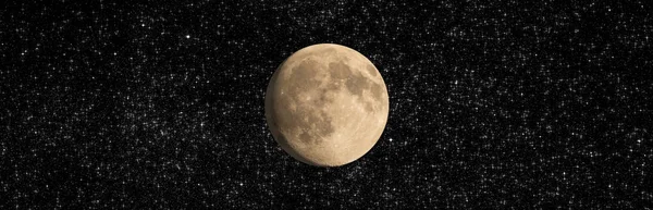 Tema Luna Nello Spazio Colore — Foto Stock