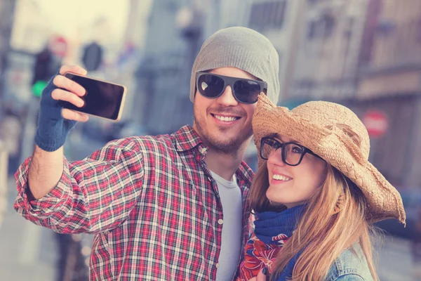 Concepto Historia Amor Dulce Pareja Encantadora — Foto de Stock