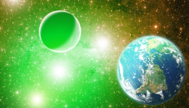 Uzay inanılmaz renk tema arka plan. Nasa tarafından döşenmiş bu görüntü unsurları