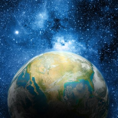 Şaşırtıcı alan renk tema arka plan. Nasa tarafından döşenmiş bu görüntü unsurları