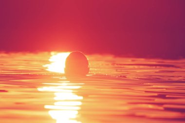 Yüzme adamın atış kapatın 