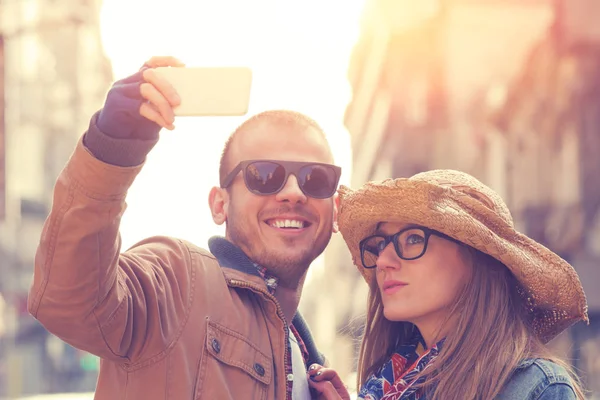 Concepto Historia Amor Dulce Pareja Encantadora — Foto de Stock