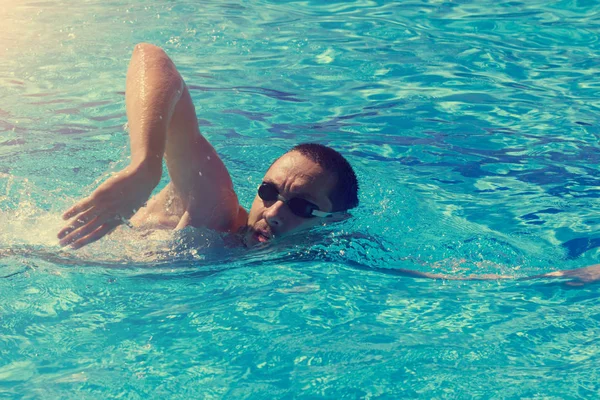 Nahaufnahme Eines Schwimmers — Stockfoto