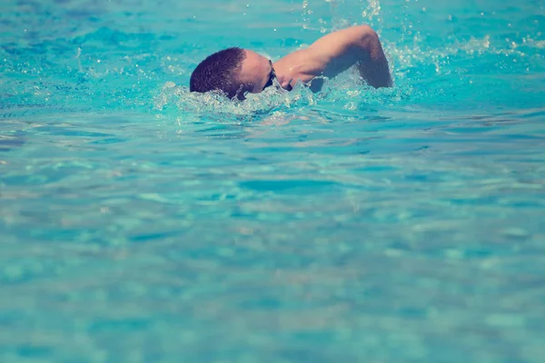 Primer Plano Natación Hombre —  Fotos de Stock