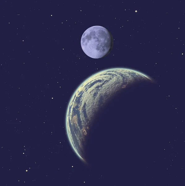 Планета Космическом Цвете Элементы Этого Изображения Предоставлены Наса — стоковое фото