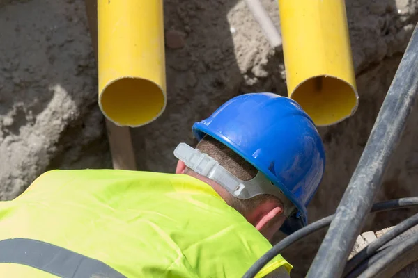 Nahaufnahme Eines Arbeiters Berufskonzept — Stockfoto