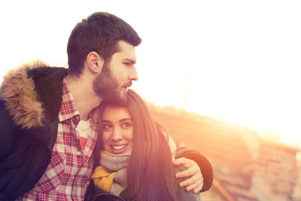 Dulce Pareja Encantadora Concepto Historia Amor — Foto de Stock