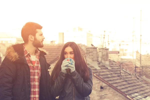 Zoete Mooie Paar Liefde Verhaal Concept — Stockfoto