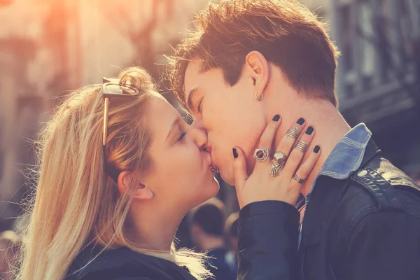 Lindo Casal Conceito História Amor — Fotografia de Stock