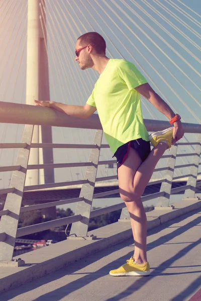 Primer Plano Trotar Hombre Concepto Saludable — Foto de Stock