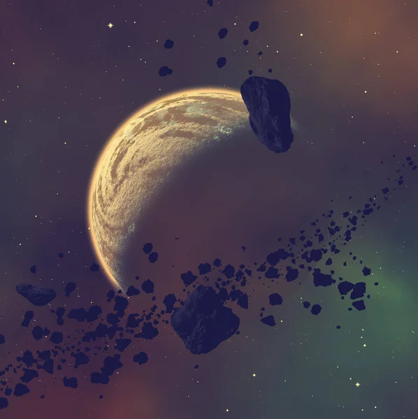 Planet Rymden Färgtema — Stockfoto