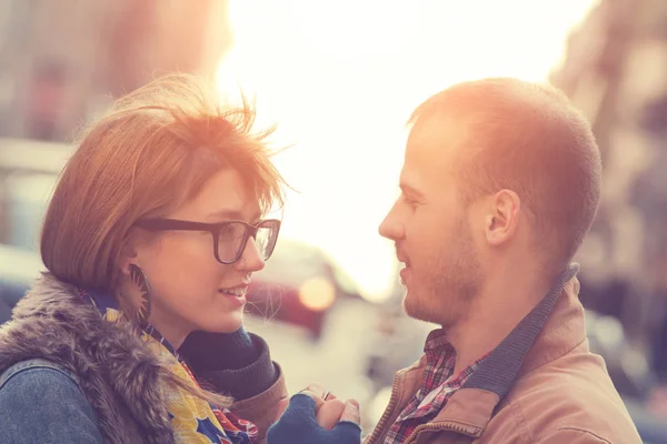 Lovestory Konzept Süßes Liebespaar — Stockfoto