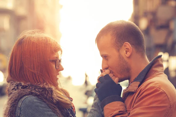 Lovestory Konzept Süßes Liebespaar — Stockfoto