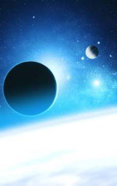 Gezegen alan renk teması  