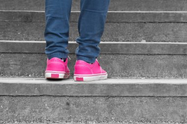 Kadın bacak atış kapatın