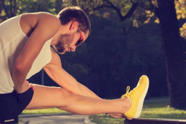  Koşu adam. Yakın çekim