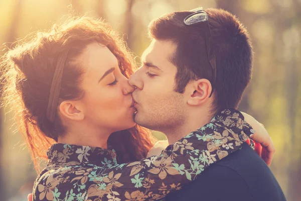 Sweet Lovely Couple Love Story Concept — Stock Photo, Image