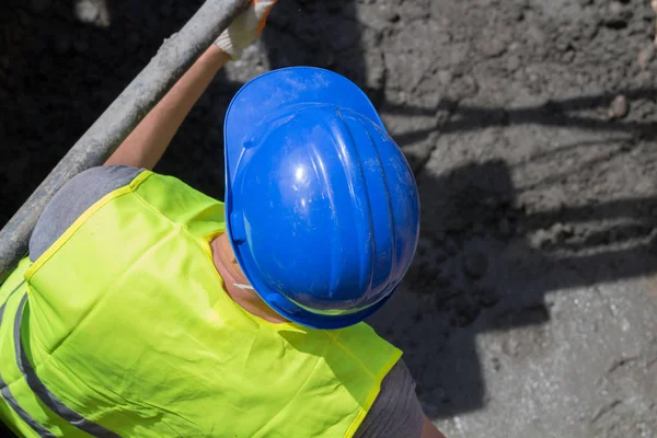 Proceso Trabajo Primer Plano Trabajador Concepto Profesión — Foto de Stock