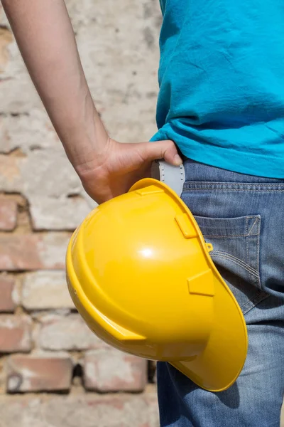 Arbeitsprozess Nahaufnahme Eines Arbeiters Berufskonzept — Stockfoto