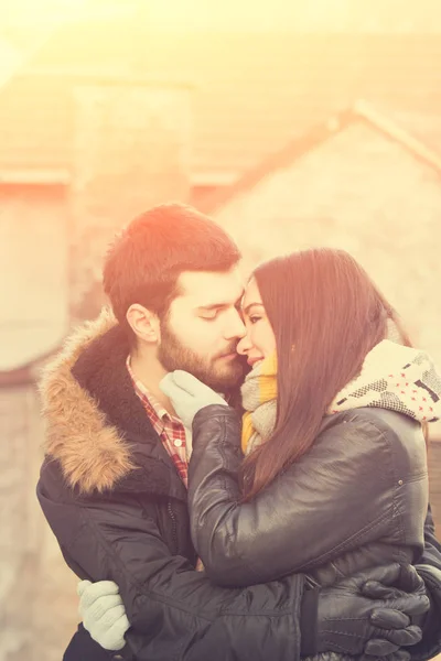 Lindo Casal Conceito História Amor — Fotografia de Stock