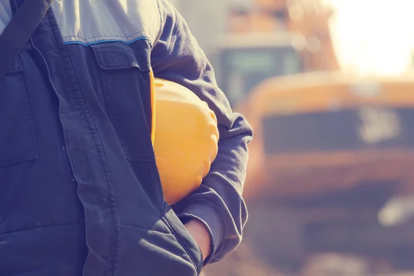 Proceso Trabajo Primer Plano Trabajador Concepto Profesión — Foto de Stock