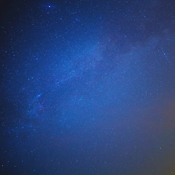 Cielo Nocturno Con Brillante Vía Láctea Concepto Espacial —  Fotos de Stock